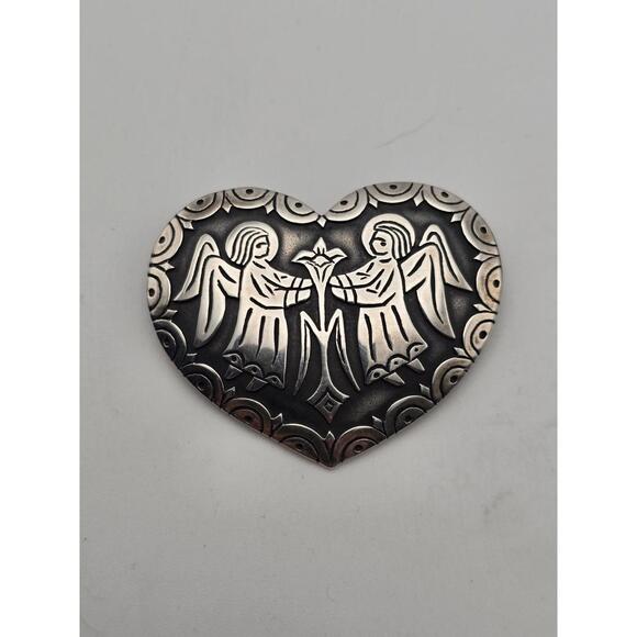 James Avery Jewelry - James Avery Rare Retired 925 Heart Angels Lily